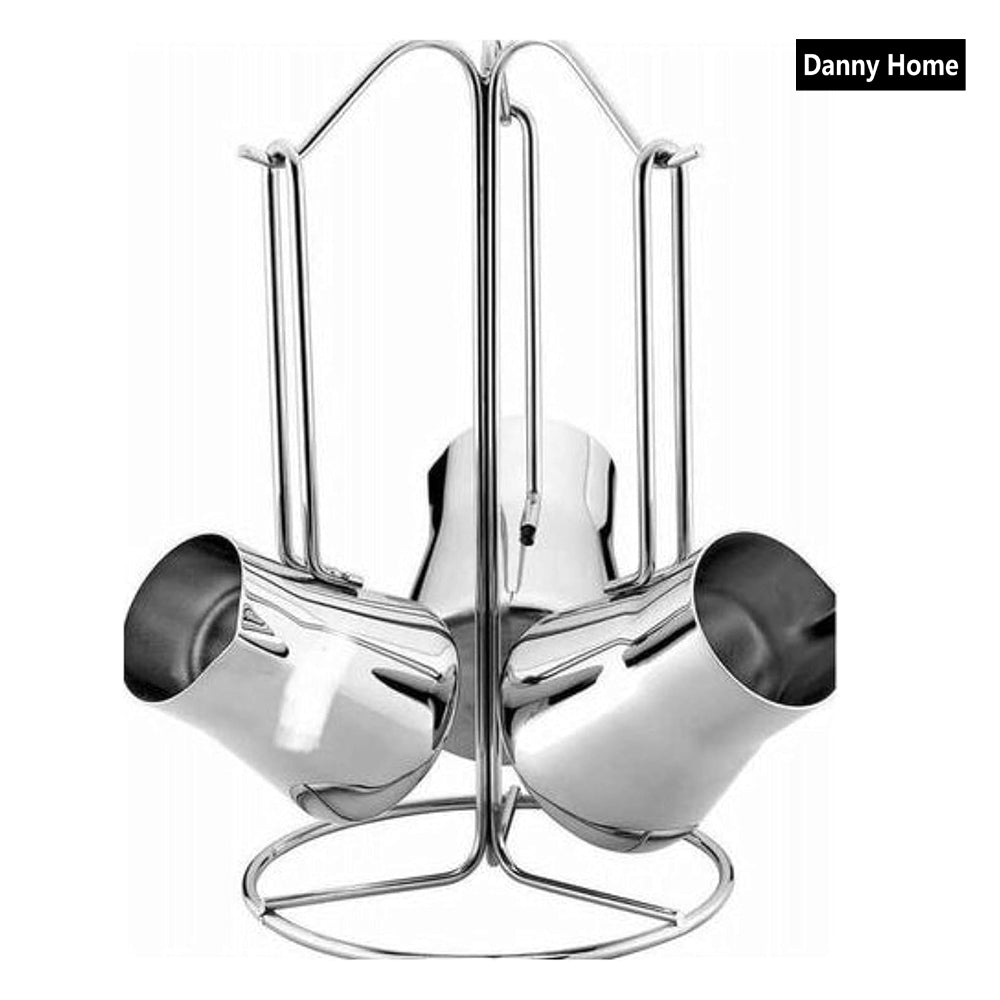 Danny Home 3-Pcs Stainless Steel Coffee Pot Set 10/13/16-oz